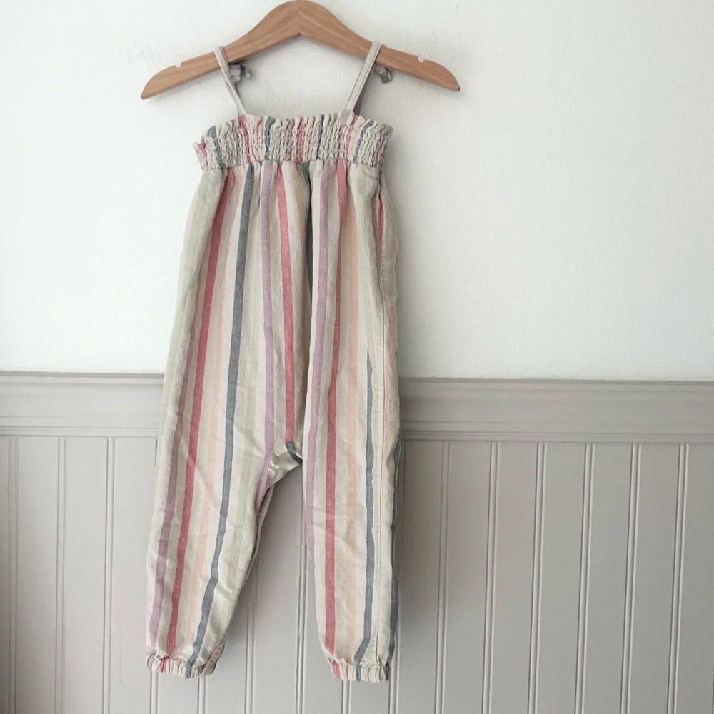 Old Navy 18-24 Months Multicolor Striped Kids Smocked Romper